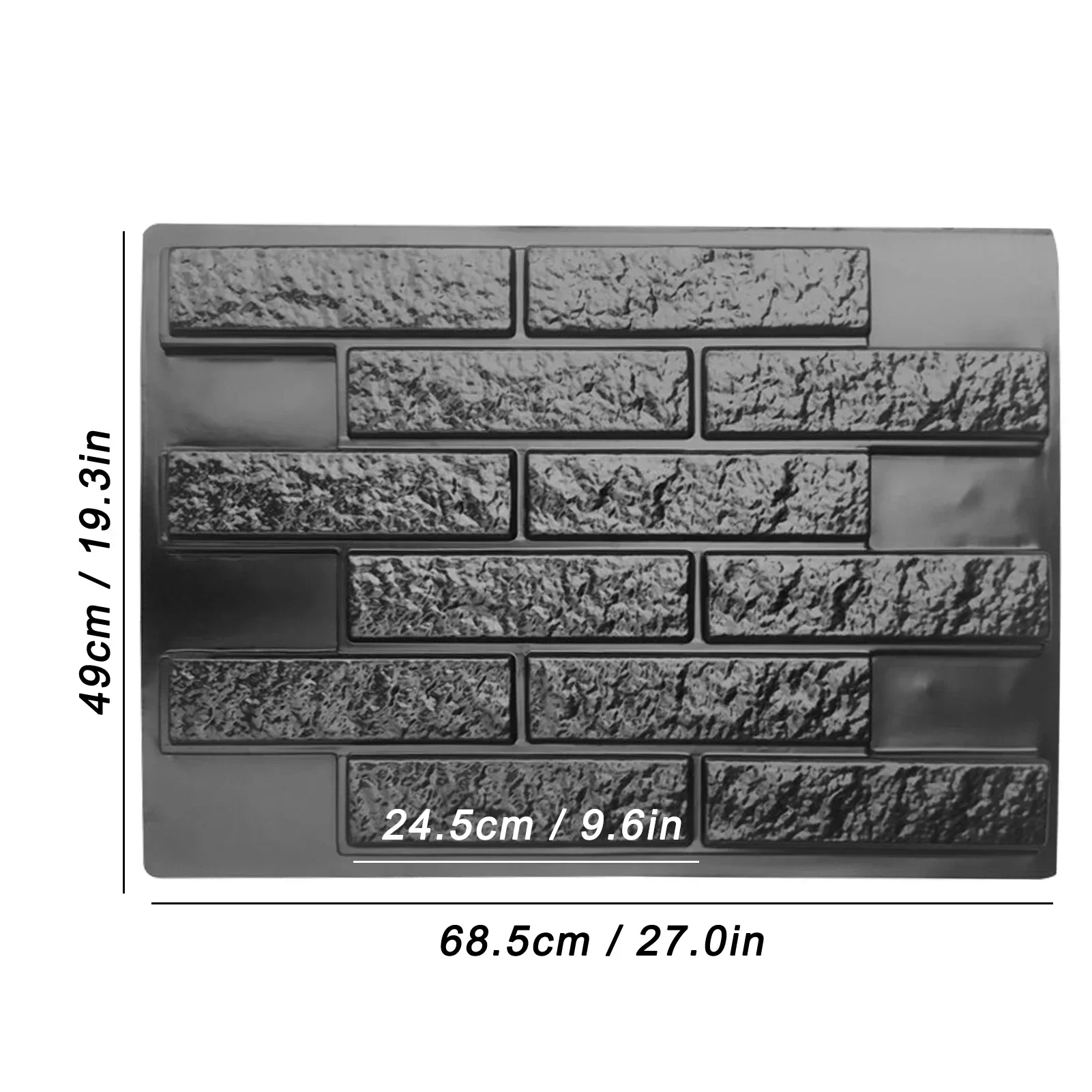 Wall Mold Form DIY Production Recyclable Wear Resistant ABS Plastic Concrete Forms For Garden Home Decoration