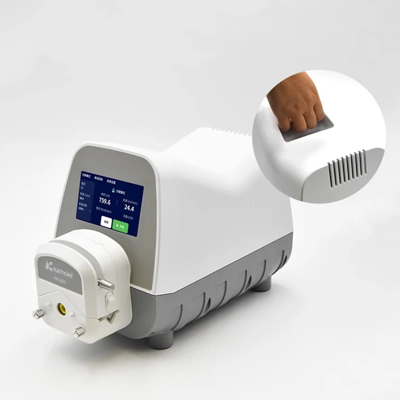 High Flow Peristaltic Pump WiFi AC110-220V UIP3 Stepper Motor Dosing Pump with RS485,Foot Switch for Lab and Filling