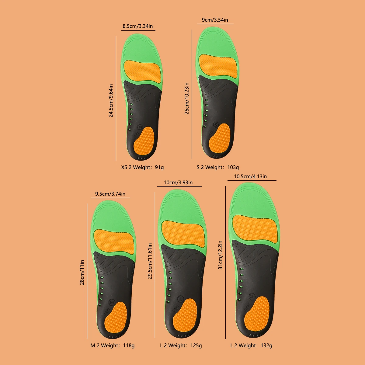 1 pair of flat foot correction insoles for male and female correction flat arch insoles，Orthotic Insoles High Arch for Arch Pain