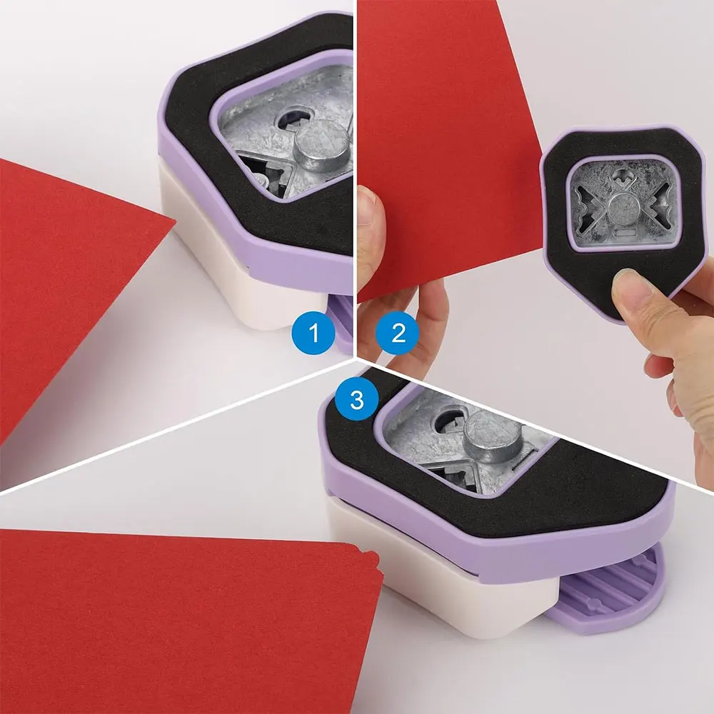 2PCS 3-in-1 Paper Corner Rounder Punch R4/R7/R10mm Decorative Corner Cutter for Scrapbooking Card Making Photos DIY Paper Crafts view 5
