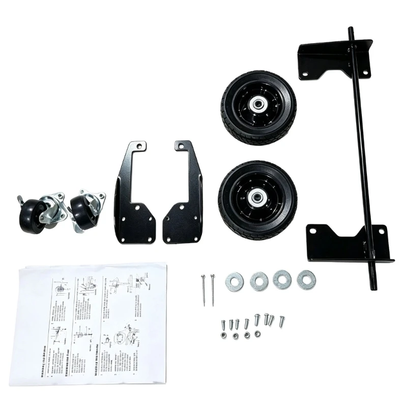 Generator Wheel for EU3000is, 4 Wheel Mobility Set with Brackets, Mounting Hardware and Instruction Sheet for Smooth X37F