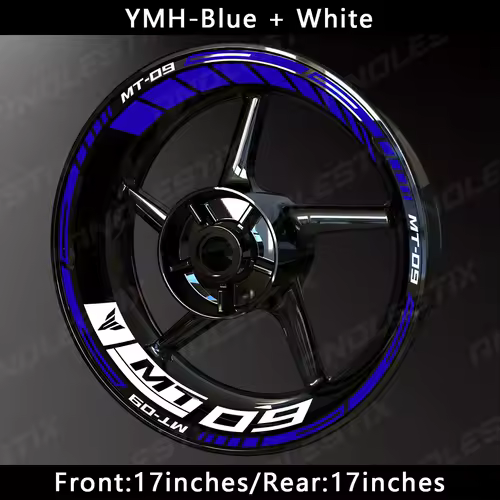 AnoleStix Reflective Motorcycle Wheel Sticker Hub Decal Rim Stripe Tape For YAMAHA MT-09 MT09 - Image 10
