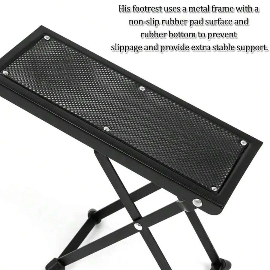 ペディキュア フットレスト スタンド 4 段階調節可能 折りたたみ式 滑り止め フットレスト スタンド メタル ビューティー マニキュア フット ペダル サロン 家庭用