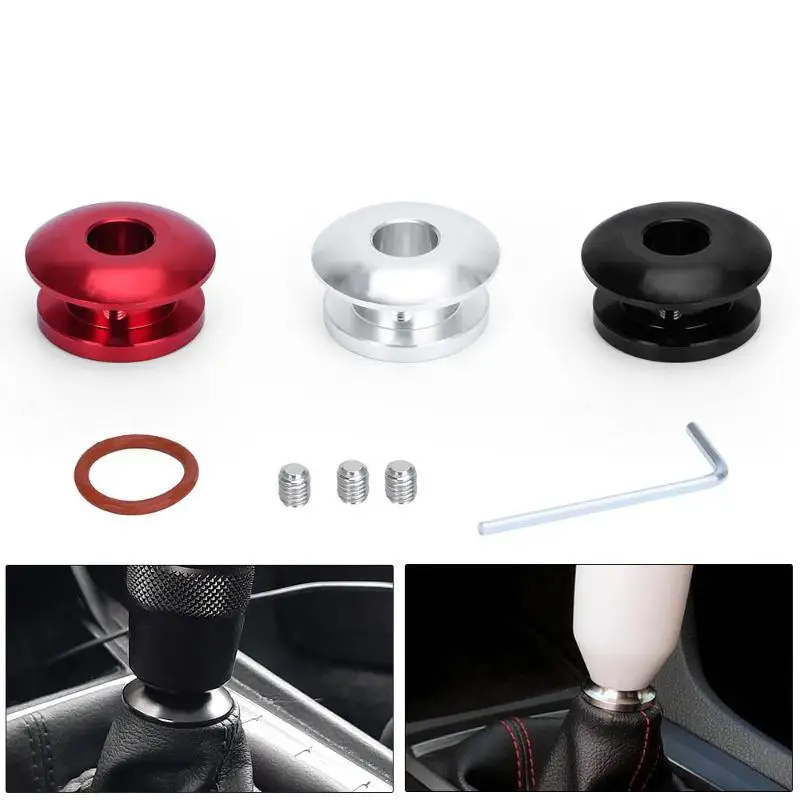 Universal Aluminum Alloy Shift Knob Stopper Shifting Head Limiter Fixed Base Gear Head Buckle Aluminum Car Gear Knob Limiter