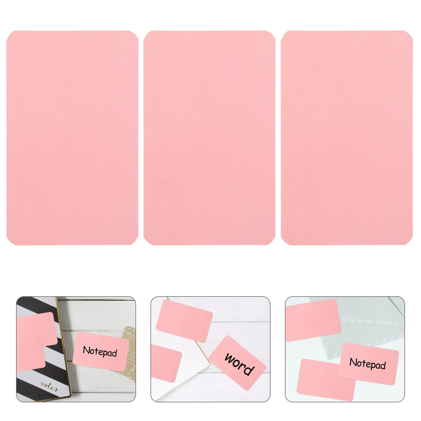 100Pcs Thickened Blank Cards Portable Note Cards Compact DIY Multi-Function Memo Pads Daily Use Message Supply