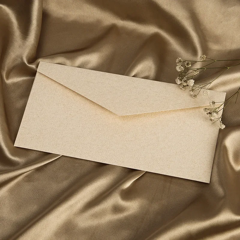 20pcs Blank Envelope for Invitations Postcards Giftbox Message 250g 22x11cm Texture Paper Wedding Business Letters Storage Bag