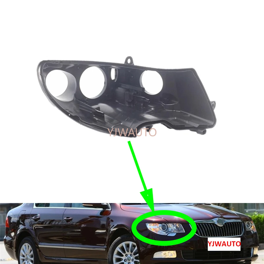 

For Skoda Superb 2009 2010 2011 2012 2013 Headlamp House Car Headlight Base Replacement Auto Front Lamp Holder Back Support