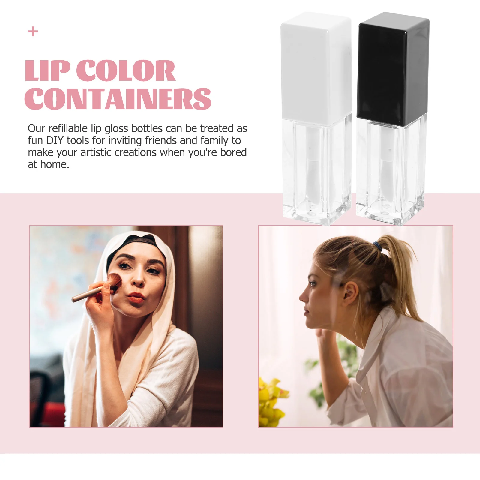 12 stuks lipglossbuisjes, navulbaar, transparant, kleine verpakkingen, doe-het-zelf lippenbalsemhouder, draagbaar, lichtgewicht, lege lippenkleurverpakking