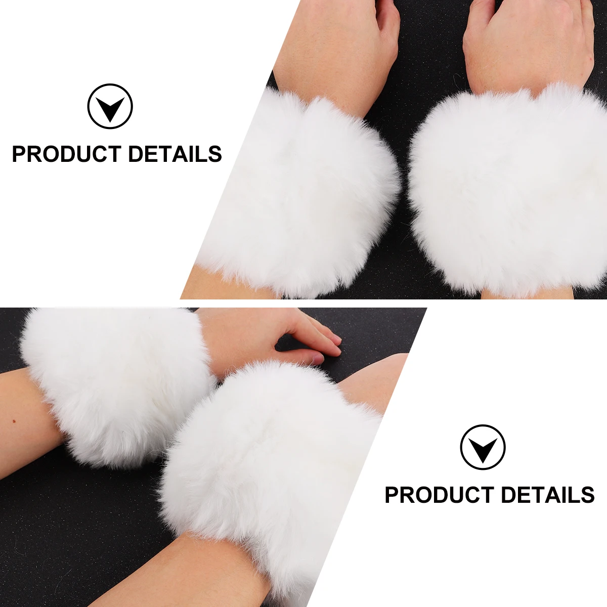 

-sleeved Sleeves Furry Arm Fuzzy Warmers Winter Gloves for Women to Cover Arms