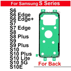 For Samsung Galaxy S6 S7 Edge S8 S9 S10 Plus Lite 5G S10E Rear Sticker Back Cover Adhesive Tape Glue Replacement