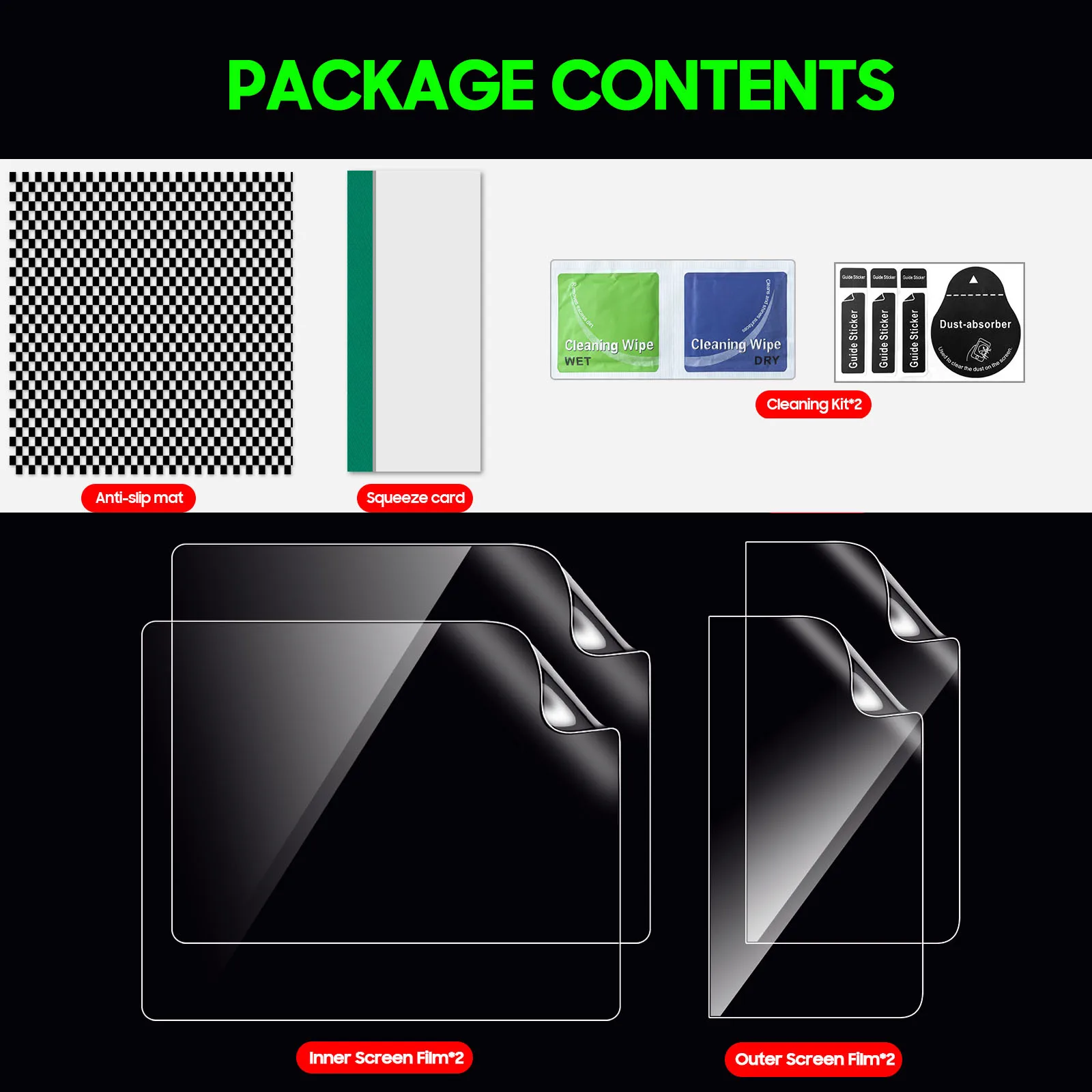 Прозрачная гидрогелевая пленка для Google Pixel Fold, защитная пленка для экрана, инструмент в комплекте для PixelFold, не закаленное стекло