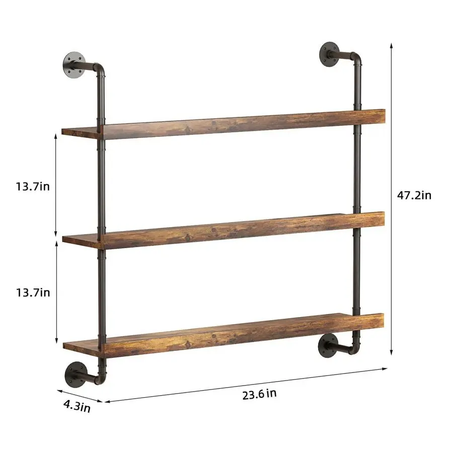 Wall Mounted Wine Rack with LED,Liquor Bottles Floating Shelves Display Storage Organizer for Home Bar Dining Room Kitchen 23.6