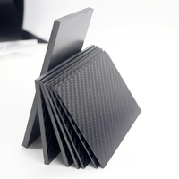 New high-strength 125mm x 75mm real carbon fiber plate 0.5/1/1.5/2/3/4/5mm thickness composite hardness material for drone