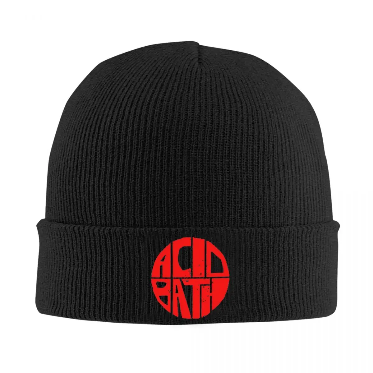 Rock Band The Acid Bath LOGO Bonnet Hats Knitted Hat Adult Unisex Casual Warm Beanie Hats Winter Hippie Printed Cap