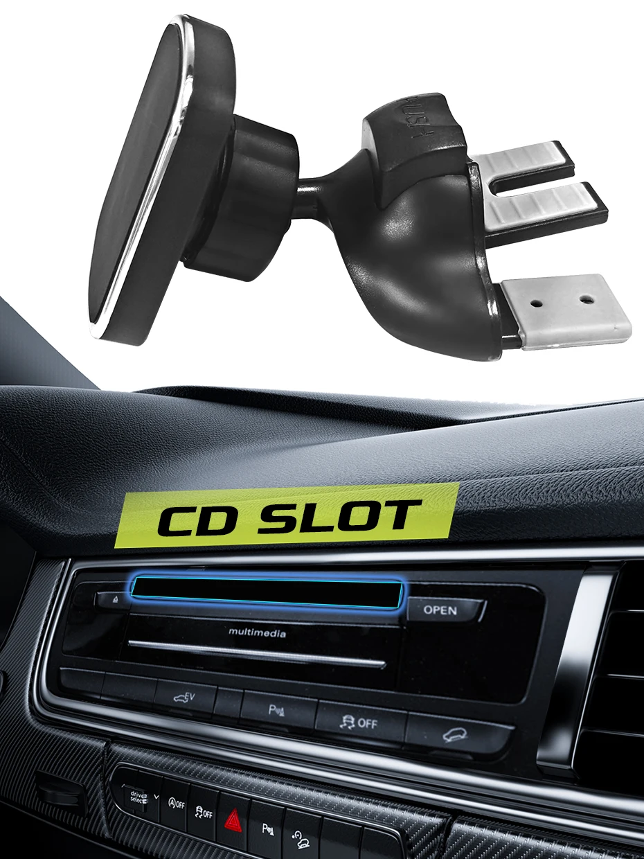 Universal Magnetische Auto CD Slot Telefon Halter GPS Halterung Ständer Handy Halterung Handy Halter Clip für iPhone Samsung Xiaomi – Detail 6