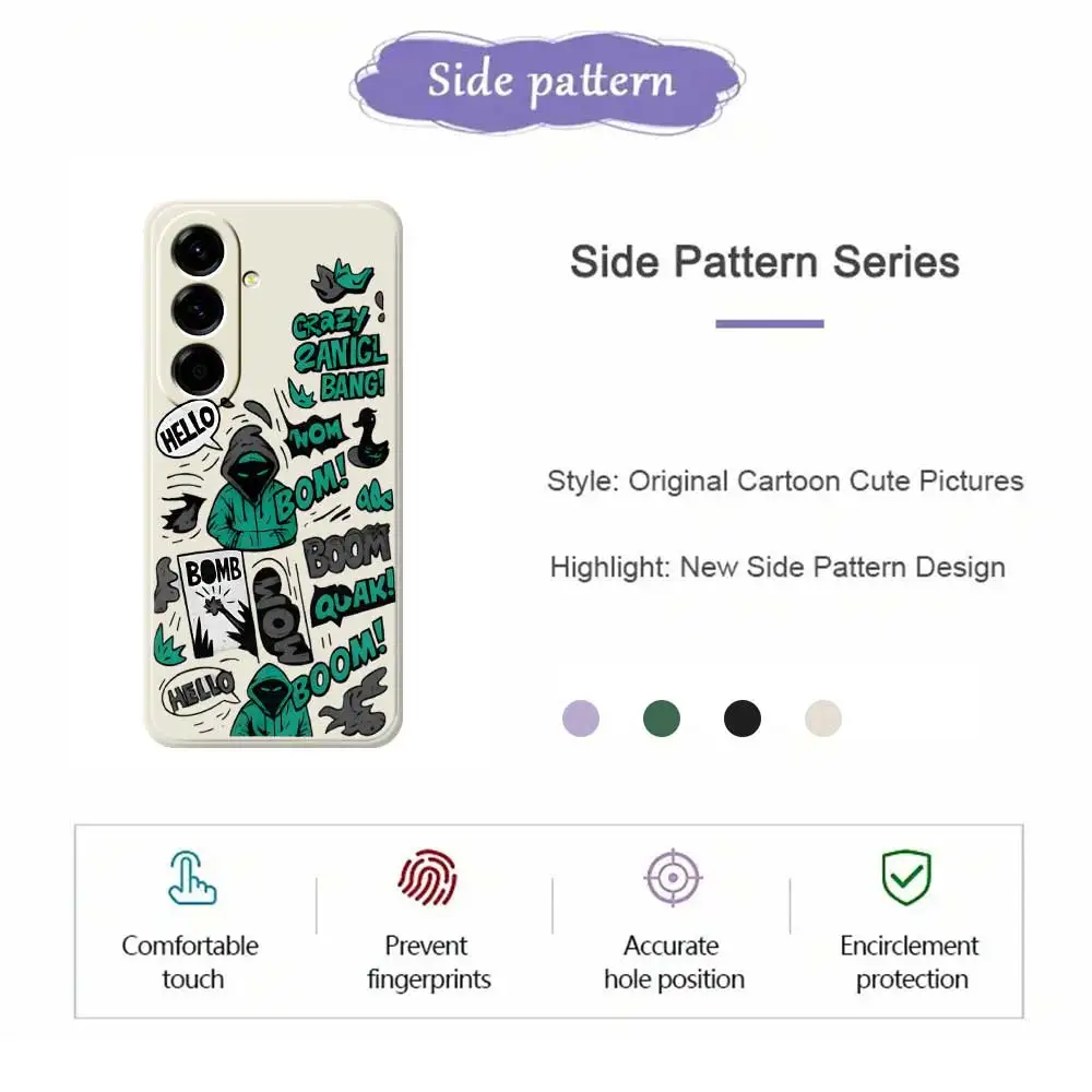 العصرية كول الكتابة على الجدران نمط قضية الهاتف لسامسونج غالاكسي A56 A32 A23 A22 5G A32 A23 4G A55 A54 A53 A52 A51 A35 A34 غطاء ناعم