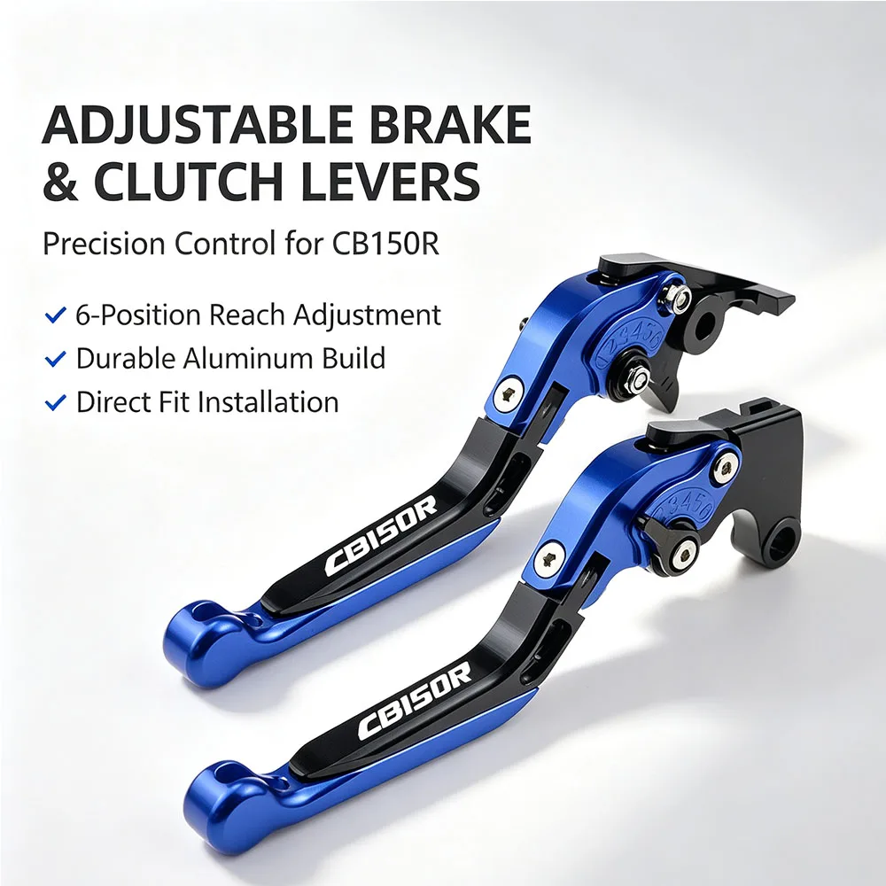 For Honda CB150R CB 150R CB150 R 2017-2018 Motorcycle Brake Clutch Levers CNC Aluminum Adjustable Folding Extendable Set Kit