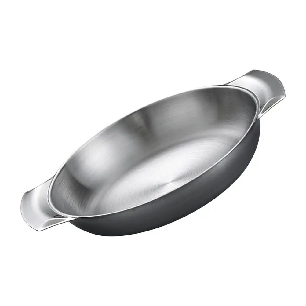 

Stainless Steel Snack Plate Food Serving Tray Smooth Surface Easy Clean Home Restaurant Bar KTV Fruit Snacks Desserts