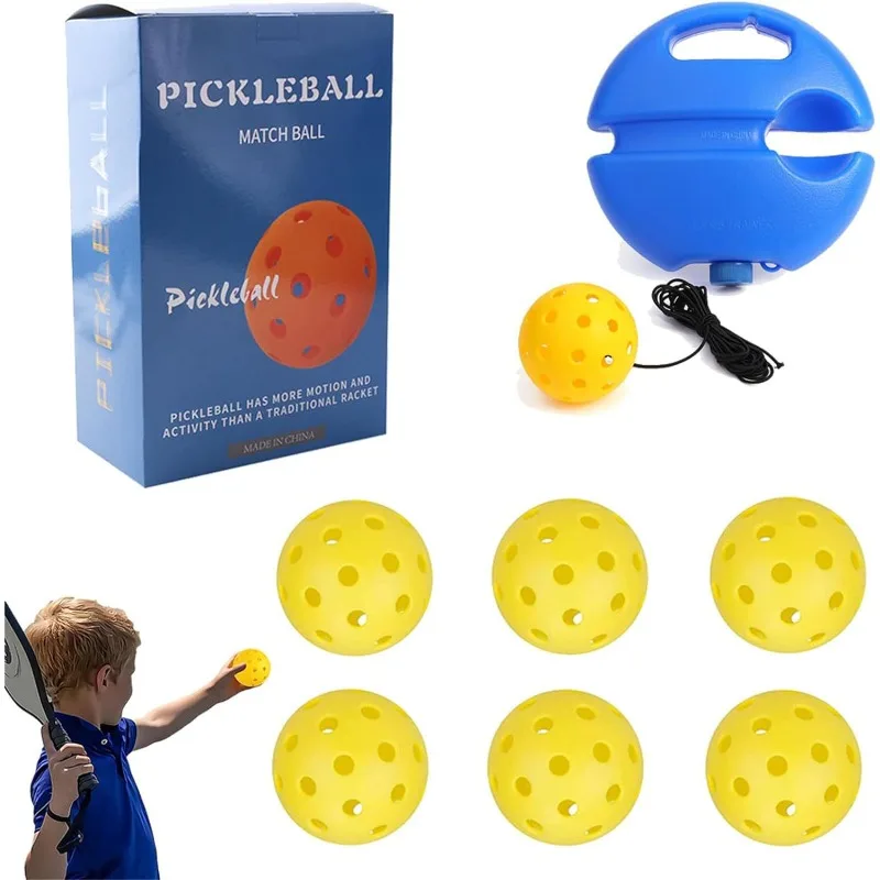 

Тренажер для пиклбола, тренажер для отскока мяча, теннис с веревкой, плинтус, самообучающийся теннис, демпфер, тренировочный инструмент, оборудование для тренировок