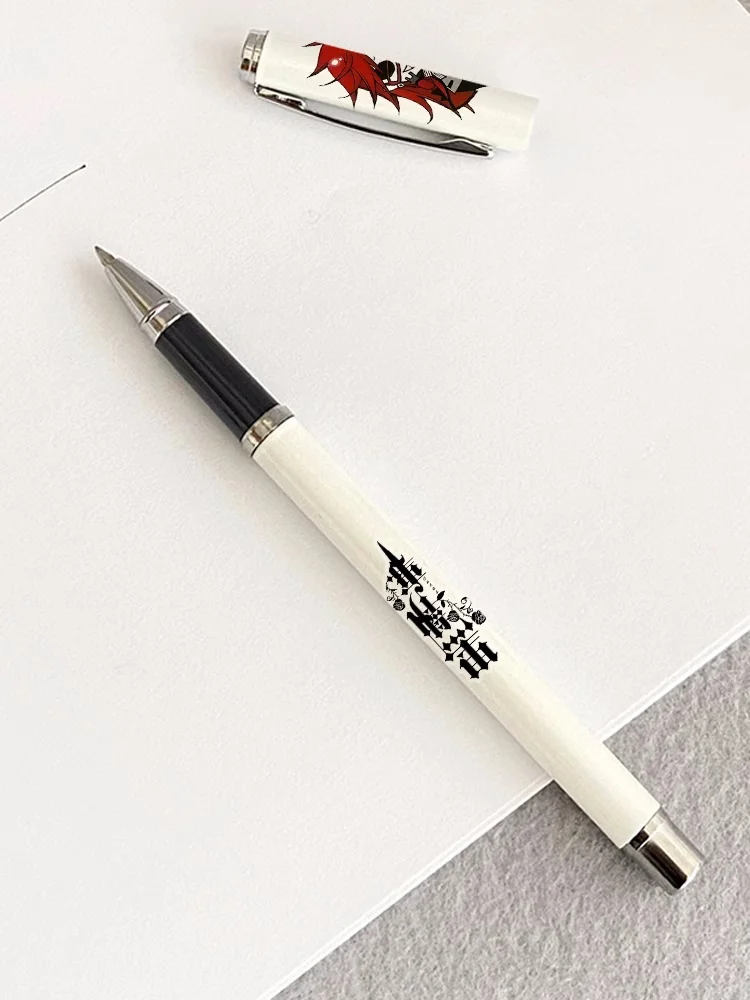 Anime Black Butler Black Ink Gel Pen 0.5mm Graffiti Writing Pens Student School Stationery Cosplay Gift 7405