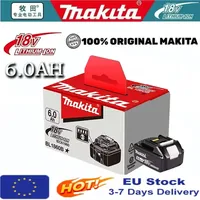 Original Makita battery 18V 6Ah rechargeable battery, BL1850 BL1860 BL1890 BL1860B power tool 18V 6000mAh Makita lithium battery