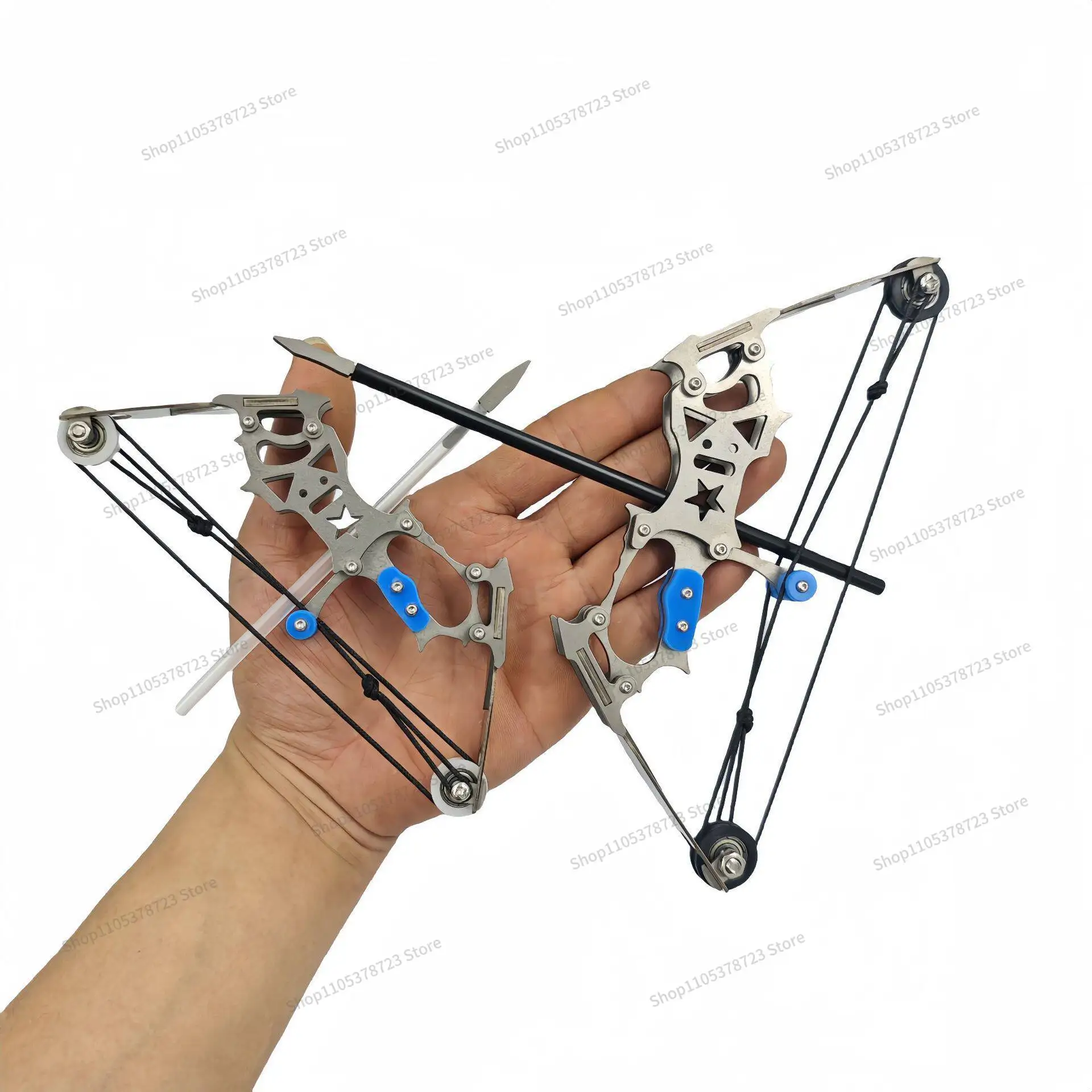 Mini Compound Bow and Arrow Pulley  and Arrow Reverse and Arrow  Small  Archery Stainless Steel Metal High Power