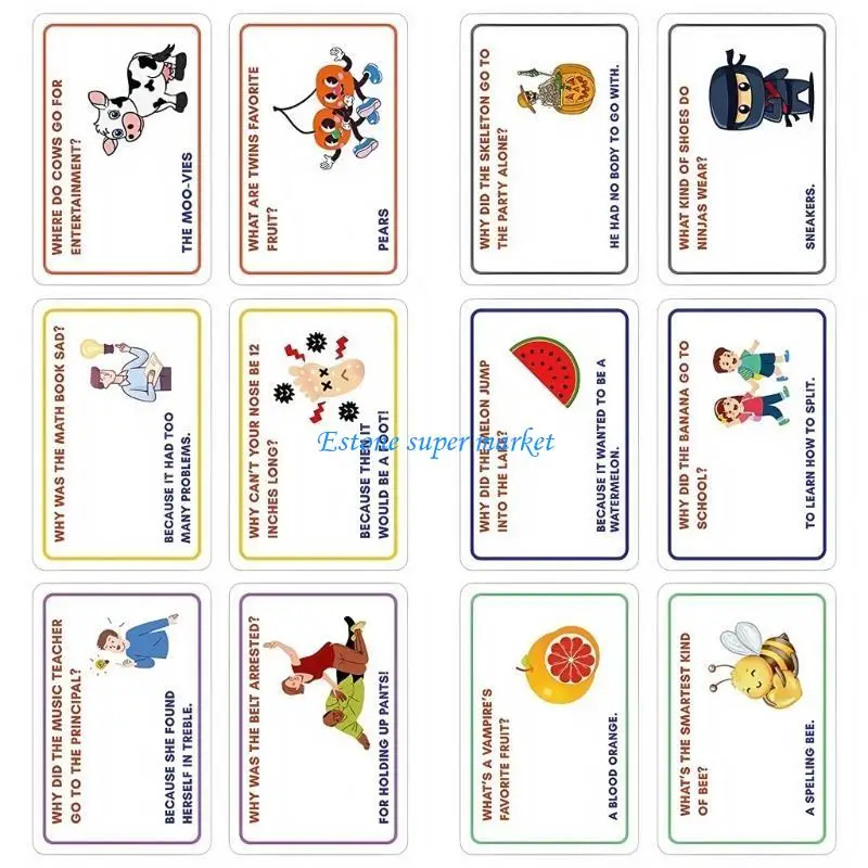 090B 100 قطعة بطاقة الفكاهة بطاقة دعائم النكتة العملية للحظة الترابط اليومية للضحك #2