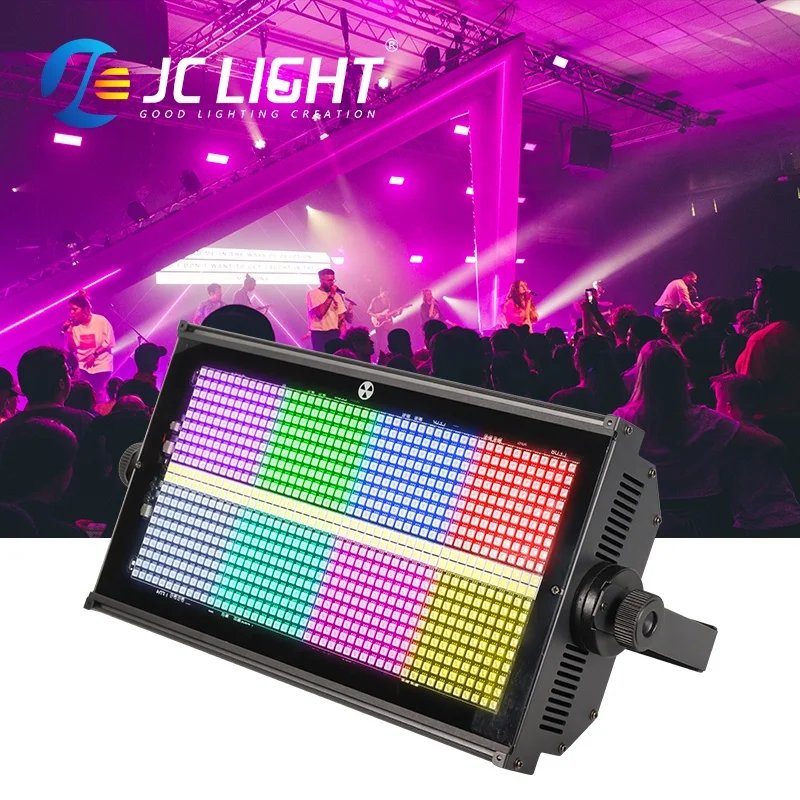 Hot sale Factory price Dj Bar stage 1000w Strobe Flash Lights 960pcs 8 Segment dmx512 RGB Led strobe Light