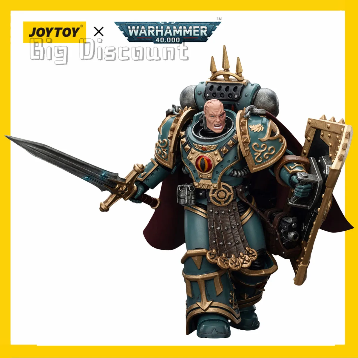 

[В НАЛИЧИИ] JOYTOY Warhammer 40K 1/18 Фигурка Sons of Horus "Little" Horus Aximand, аниме-модель «Капитан 5th Compa»