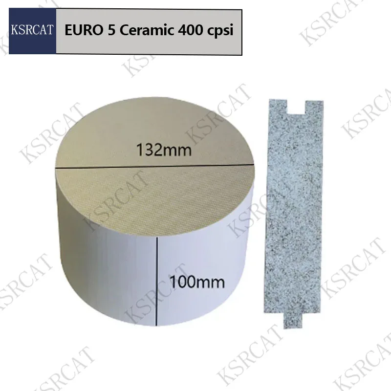 

132*100mm High Flow Exhaust Catalyst Replacement Euro 5 400 Cells Ceramic Catalytic Converter Suitable For Car Catalyst