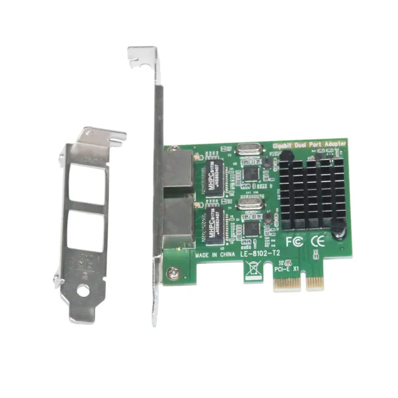 Server PCIE Dual-port Gigabit Network Adapter PCI-E Dual-port 1000M network port Aggregation Soft Route RTL8111G