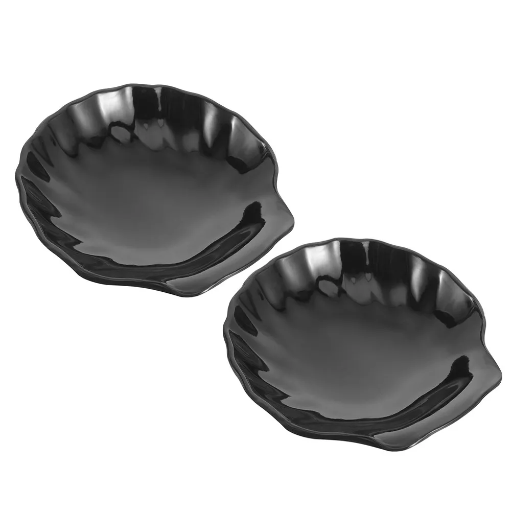 2 pièces – Élégante porte-savon en forme de coquille pour salle de bain – Support à savon en plastique PS avec base antidérapante et surface lisse – Organisateur multifonctionnel
