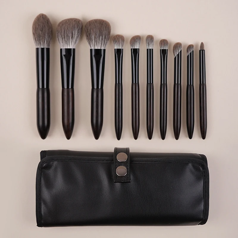 YIZHIBI professional hand-made makeup brush facial brush eye brush snow fox fur brush.