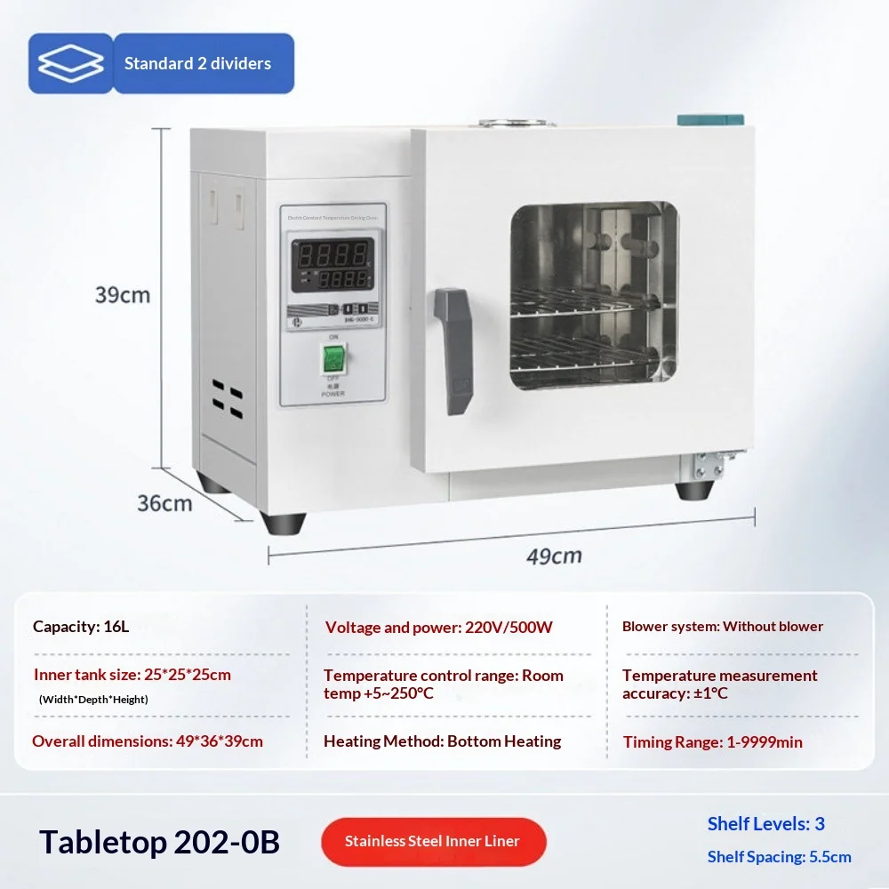 

Электрическая сушильная печь с постоянной температурой, высокотемпературная, малогабаритная промышленная печь, медицинская сушилка, лабораторная печь