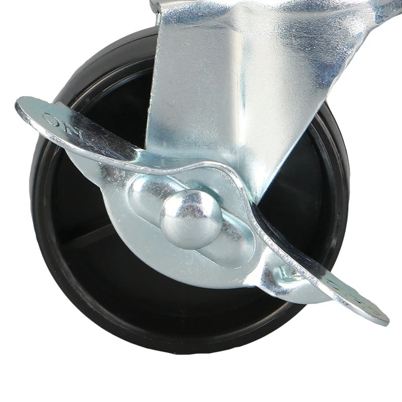 Ruote piroettanti da 2 pollici ruote in gomma con stelo filettato (diametro della vite 1/4 di pollice, lunghezza 1 pollice) per gambe a cremagliera con ripiani in filo metallico