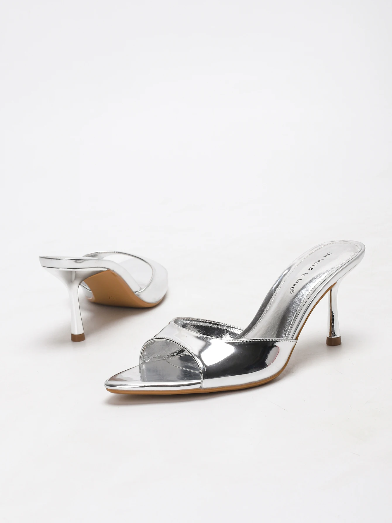 Summer Women's Fashionable and Elegant One-Word Strap Shallow Open-Toe Outdoor Cool Slippers Thin High-Heeled Sandals image 5