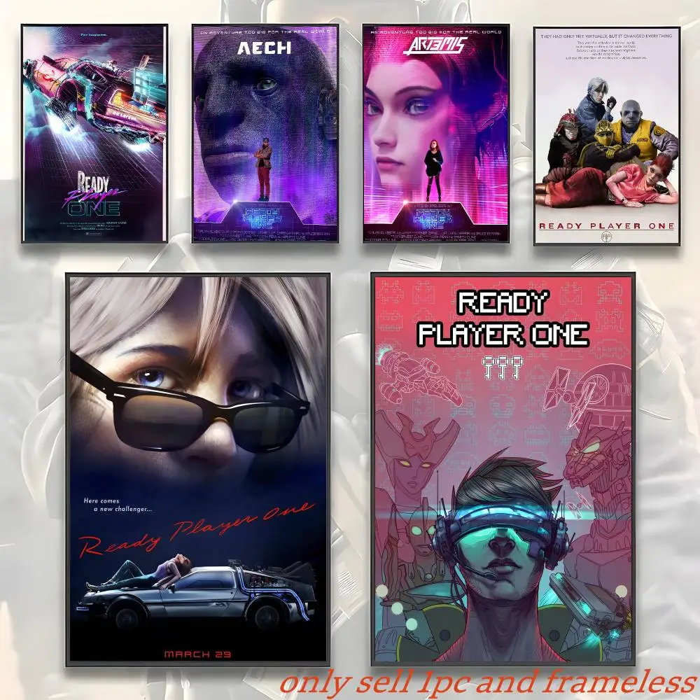 Movie R-Ready Player One Hot Poster Gift with prints Home bedroom living room decoration promotion and display