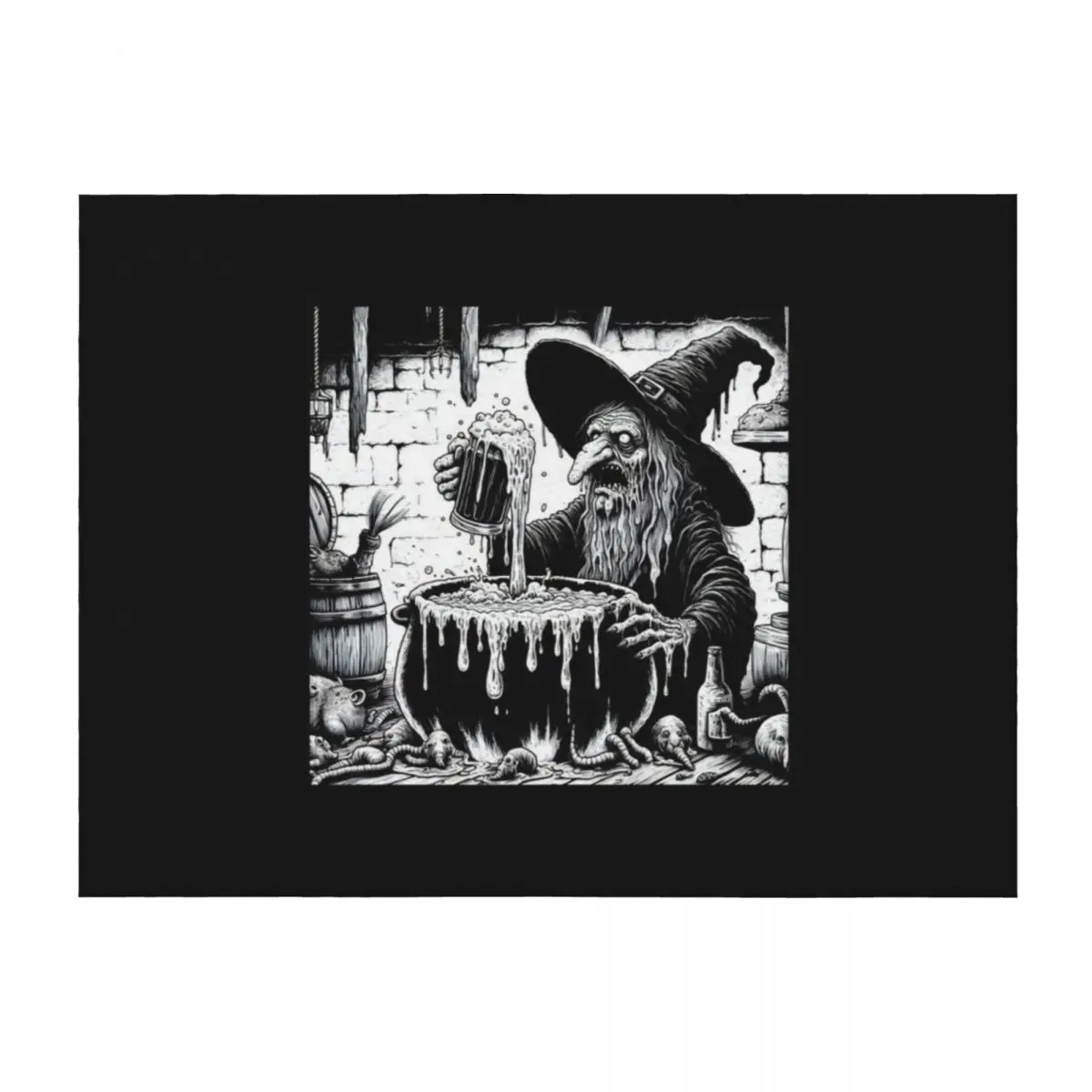 

Acid Witch is a Craft Beer lover Throw Blanket Blankets For Sofas For Sofa Thin Blankets For Bed Luxury St Blankets