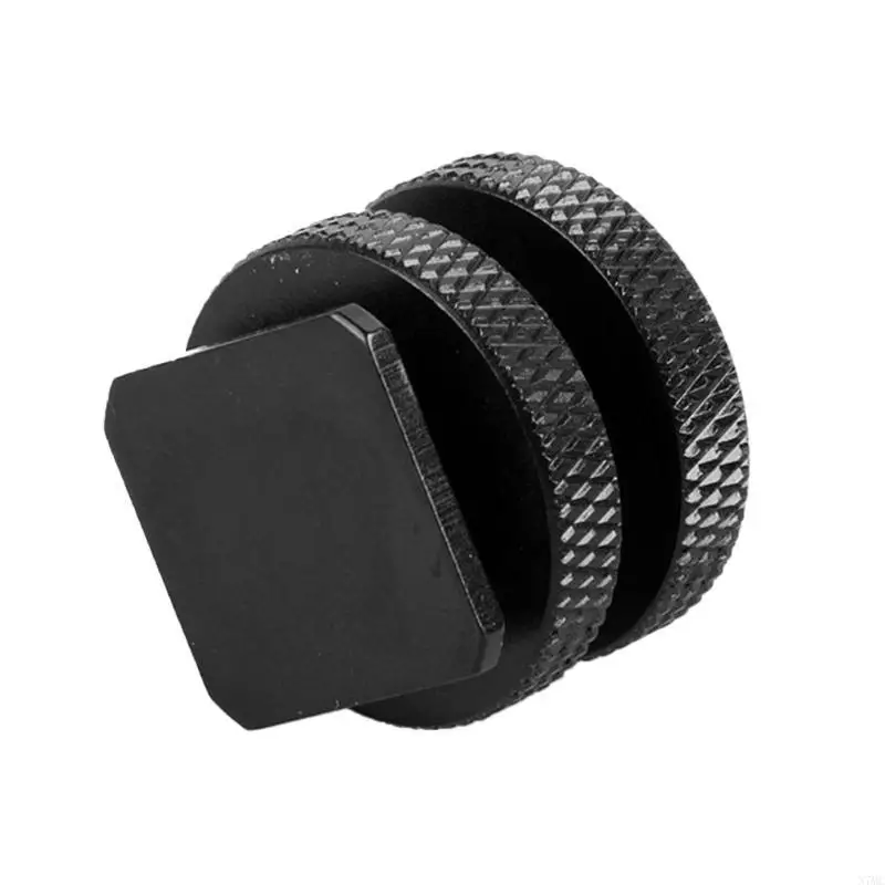 

N7MC Portable Double Layer 1/4 Double Conversion Screw to Hot Shoe Converters for Secure Flash and LED Light