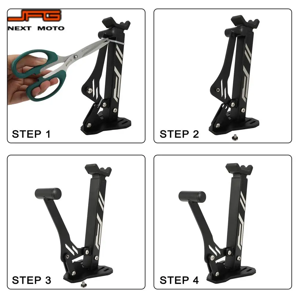 Soporte Universal para rueda de motocicleta, elevador de soporte, soporte lateral para ahorro de trabajo para Harley, Honda, KTM, YAMAHA, bicicleta eléctrica de cross