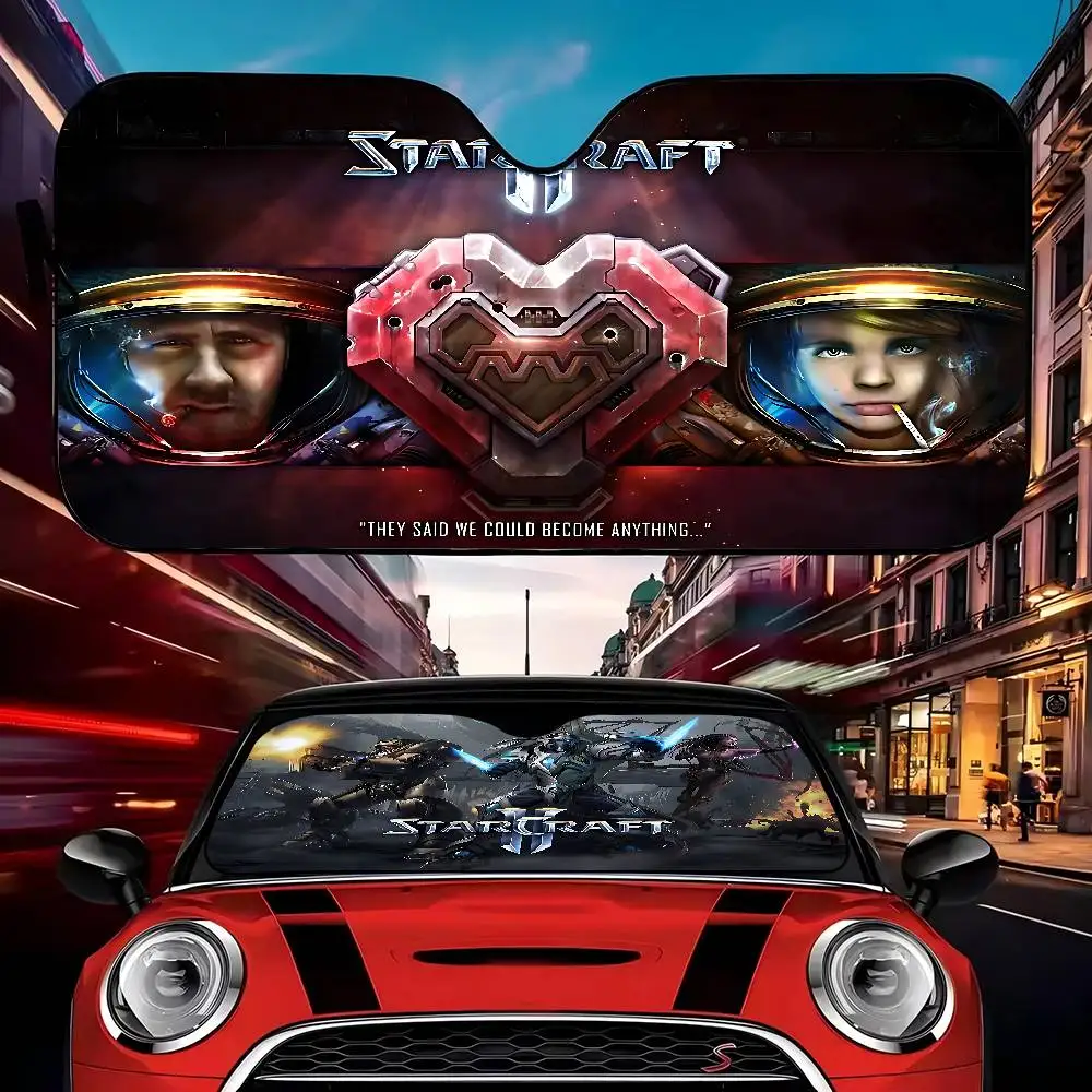 

Classic Game S-StarCraft Custom Cartoon Anime Car Windshield Sunshade Foldable Sun Blocker Car Window Shades