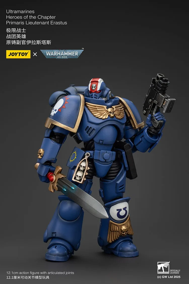 

JOYTOY Warhammer 40k Ultramarines Heroes Of The Chapter Primaris Lieutenant Erastus Action Figures Doll Collection Decoration