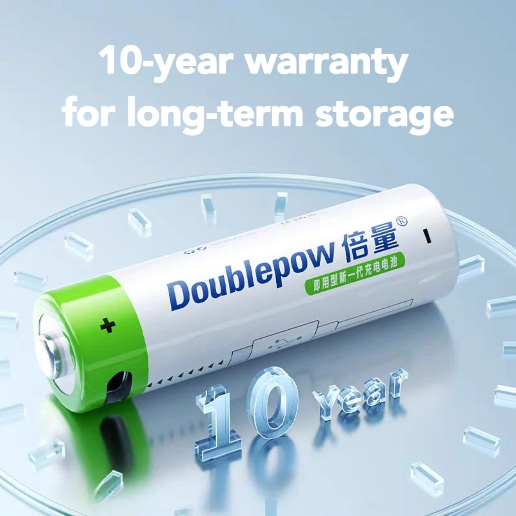 New 3.7V 14500 2220mWh Li-ion Battery Type-C USB Rechargeable AA Lithium Battery for Flashlight