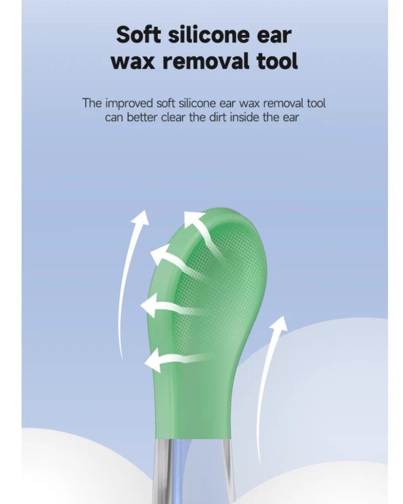 Visual Ear Scoop Endoscope WiFi Wireless Otoscope Ear Wax Removal 3.9mm 720P Taking Picture Video Compatible with IOS Android