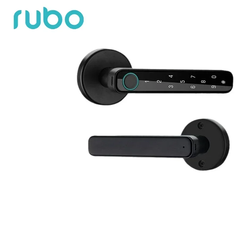 APP intelligent induction auxiliary lock North American door lock household ball Bluetooth password lock free hole change