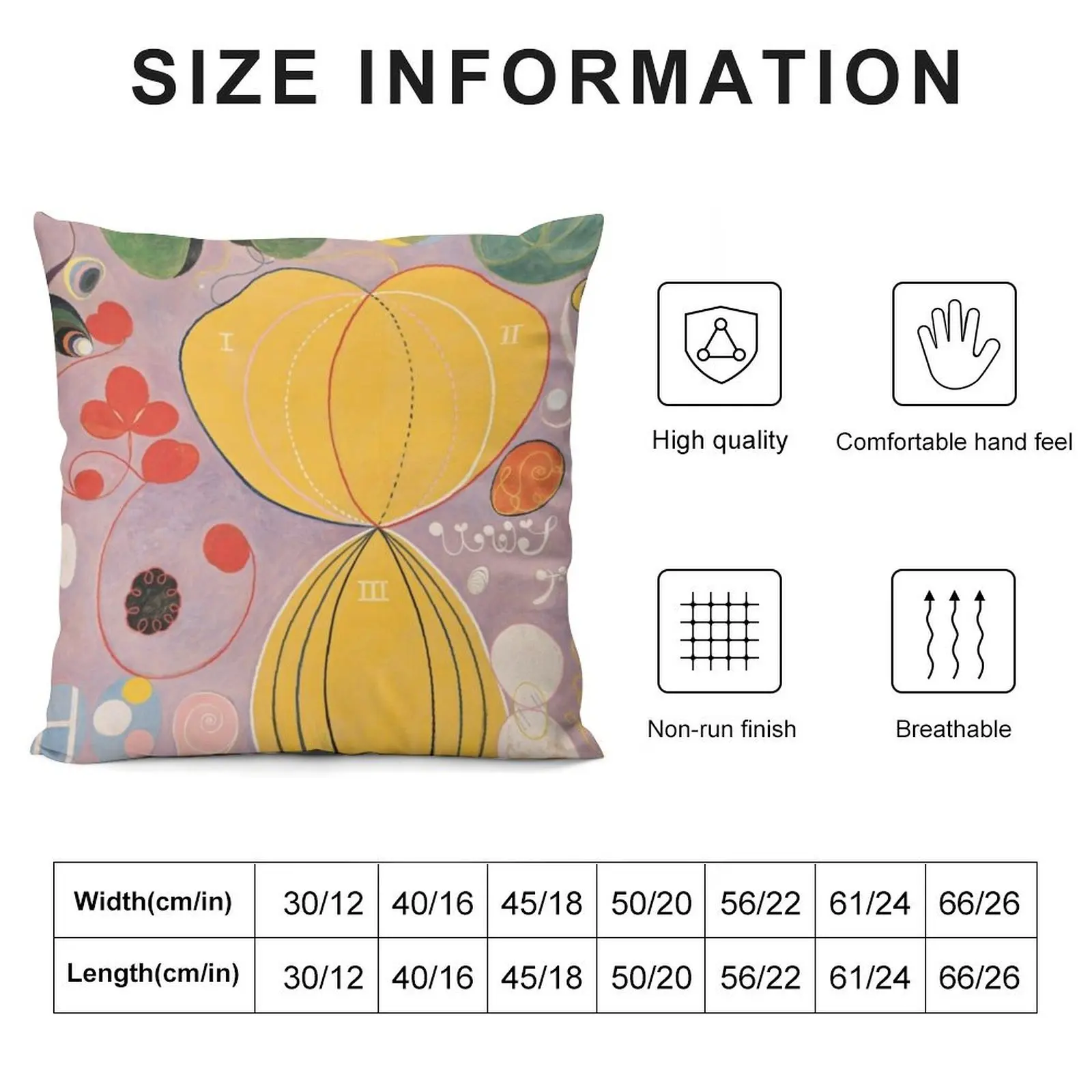 Hilma Af Klint - Group IV No 7 The Ten Largest Adulthood Throw Pillow Sofa Cushion Sofas Covers pillow