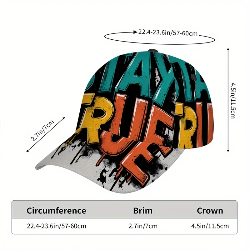 Graffiti Printed Made Of Featuring an Adjustable Snapback And a Full-Body Design Perfect for Sports Running And Casual Street