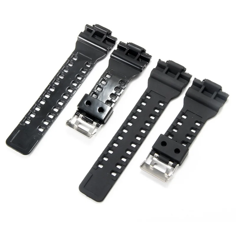 Silicone Watch Strap for Casio G-SHOCK GA-100/110/140/200/400/700 GD-100 G-8900 GW-8900 Watchband 16mm Sport Waterproof Bracelet view 3