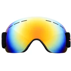 Masques de ski anti-buée pour hommes et femmes, lunettes de motocross, lunettes de neige en plein air, lunettes magnétiques de sport de montagne, double couche