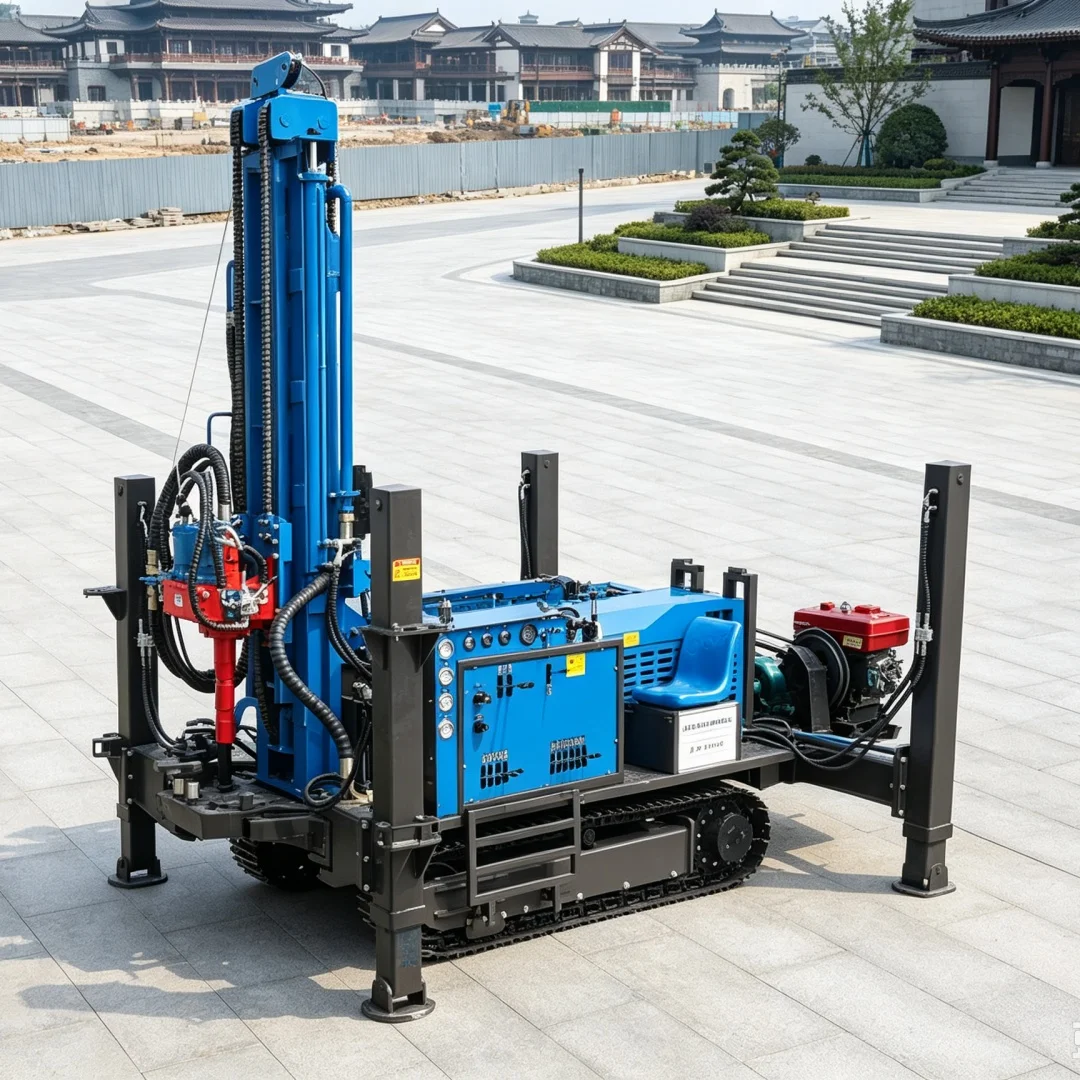 Customized Tracked Pneumatic Water Well Drilling Rig Export‑Oriented Well Drilling Machine Water Well Construction Equipment